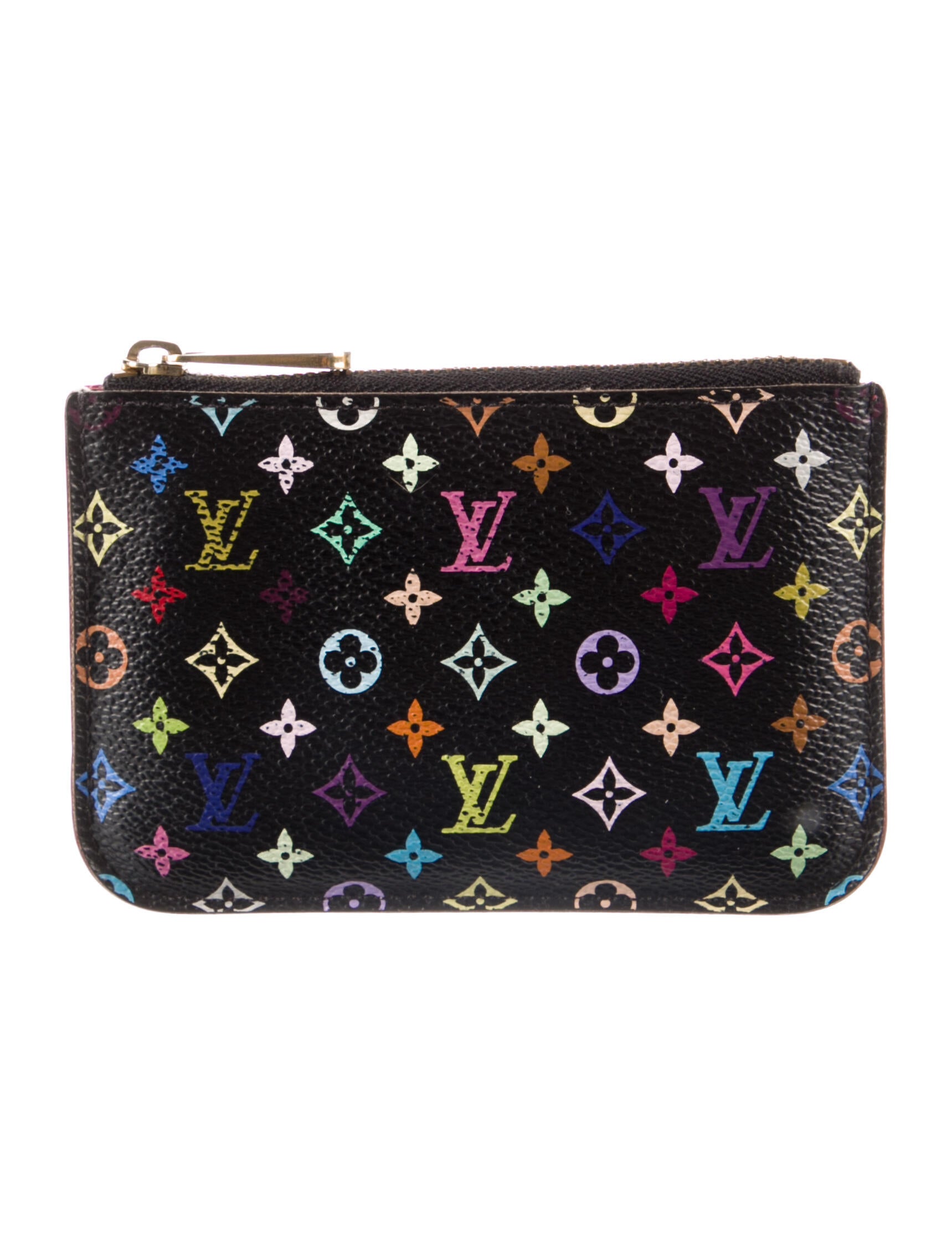 Louis Vuitton LV Monogram Coated Canvas Wallet Black Wallets