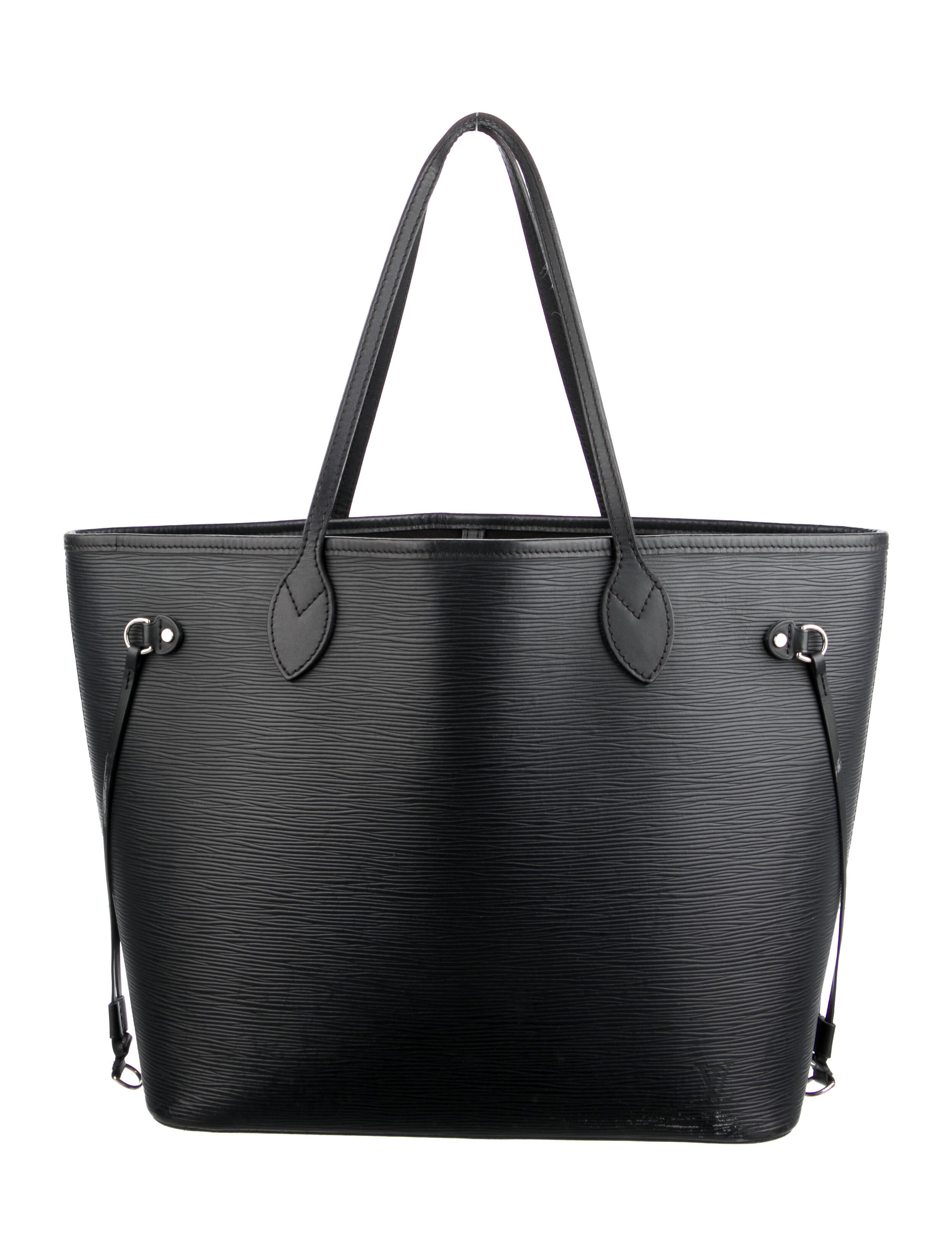 Louis Vuitton Epi Neverfull MM w/ Pouch Black Totes, Handbags