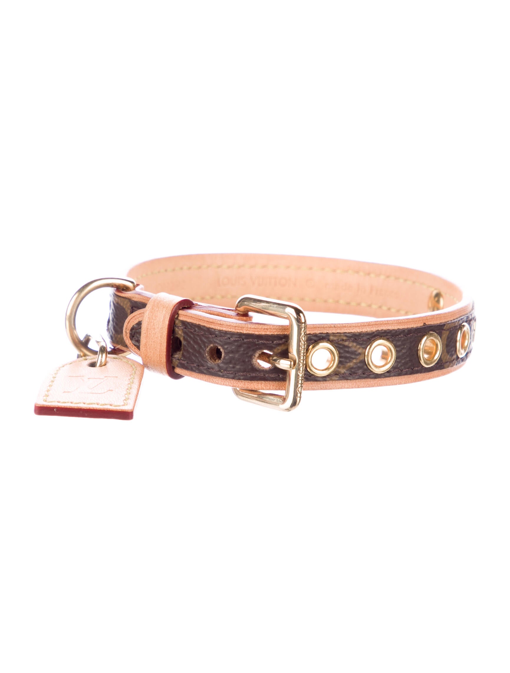 Louis Vuitton 2022 XS Monogram Baxter Collar w/ Tags Brown Pet