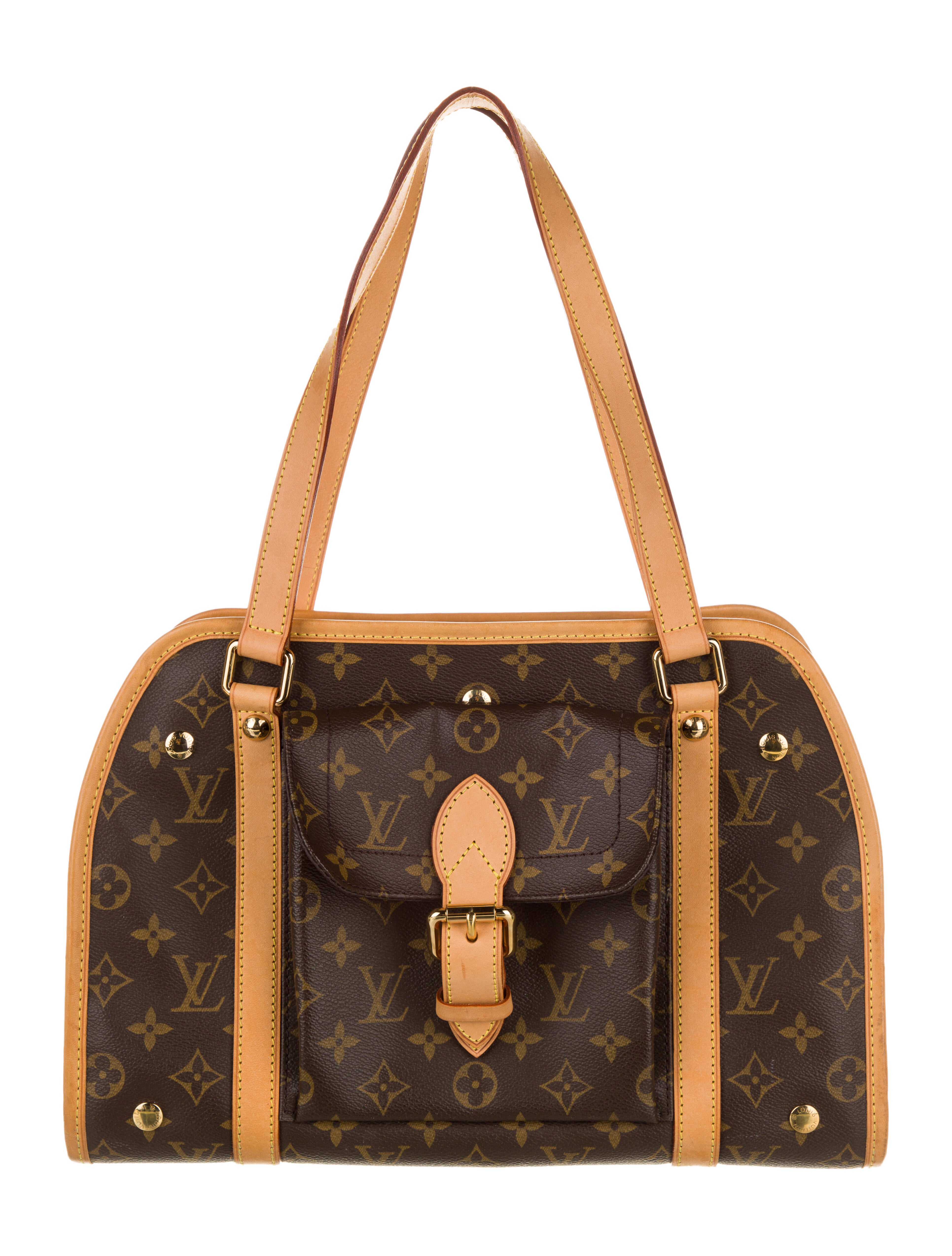 Louis Vuitton Monogram Sac Baxter Pet Carrier Brown Pet Accessories, Decor & Accessories