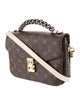 Louis Vuitton Monogram Braided Pochette Metis Creme Beige