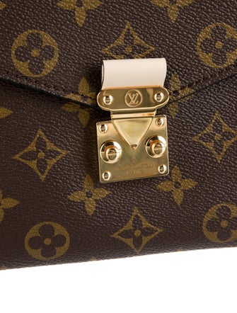 Louis Vuitton Monogram Braided Pochette Metis Creme Beige