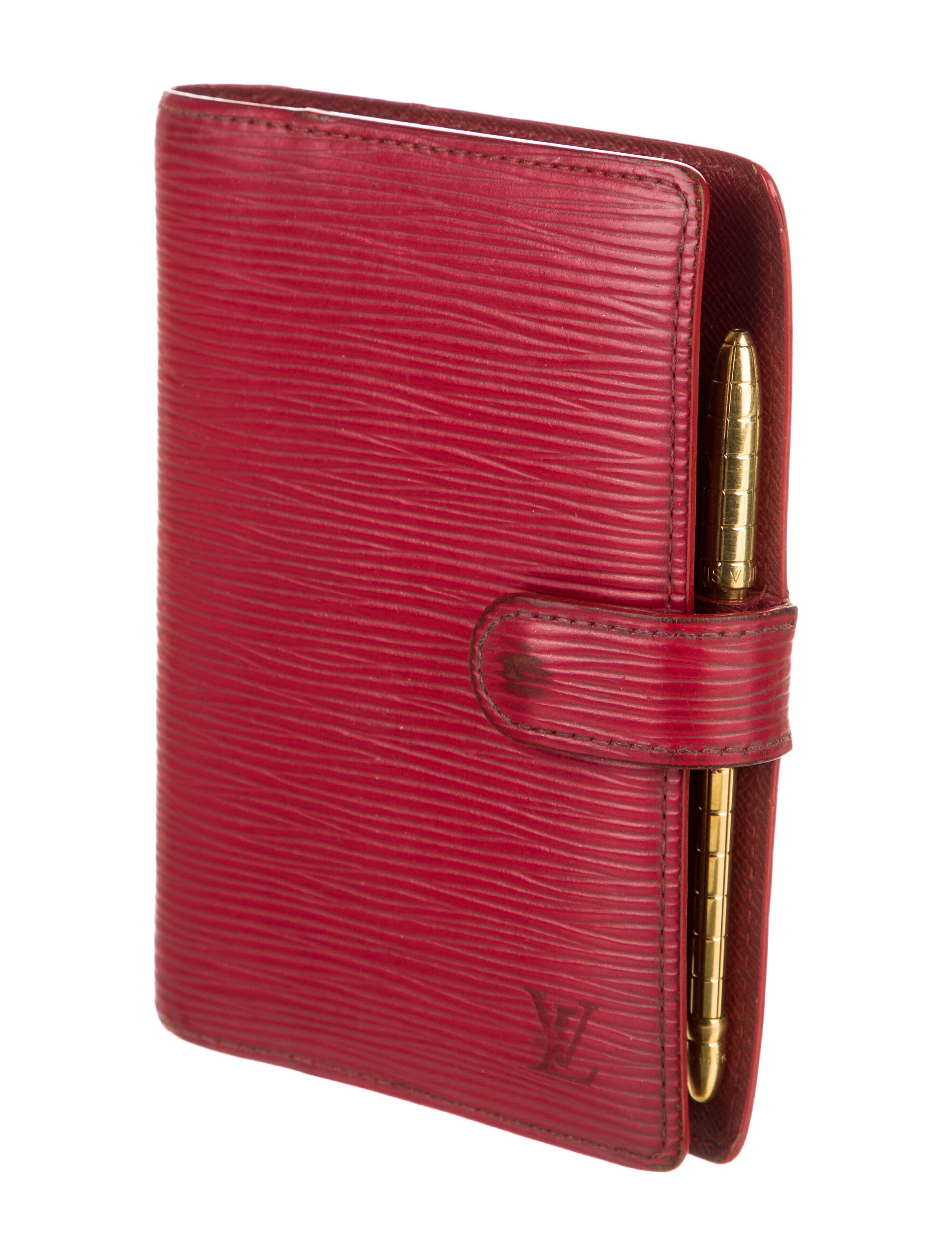 Louis Vuitton Vintage Epi Small Ring Agenda Cover Red Books