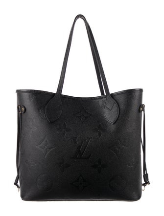 Louis Vuitton Monogram Giant Empreinte Neverfull MM w/ Pouch