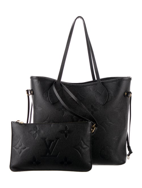 Louis Vuitton Monogram Giant Empreinte Neverfull MM w/ Pouch