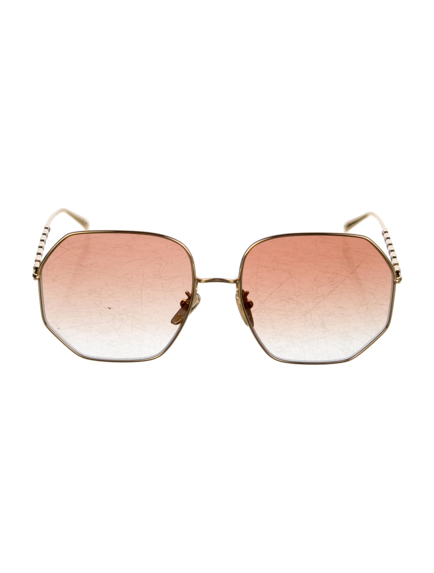 Louis Vuitton Oversize Gradient Sunglasses Gold Sunglasses