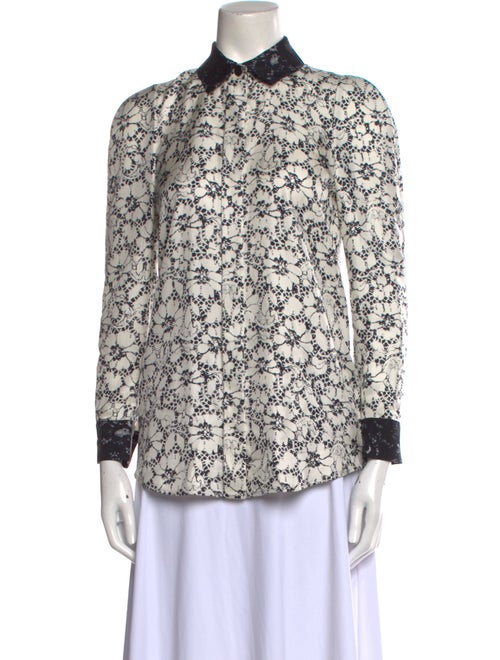 Louis Vuitton 2013 Floral Button-Up Top