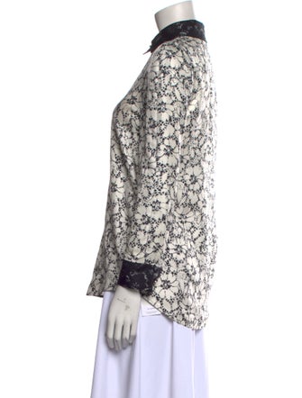 Louis Vuitton 2013 Floral Button-Up Top