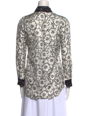 Louis Vuitton 2013 Floral Button-Up Top