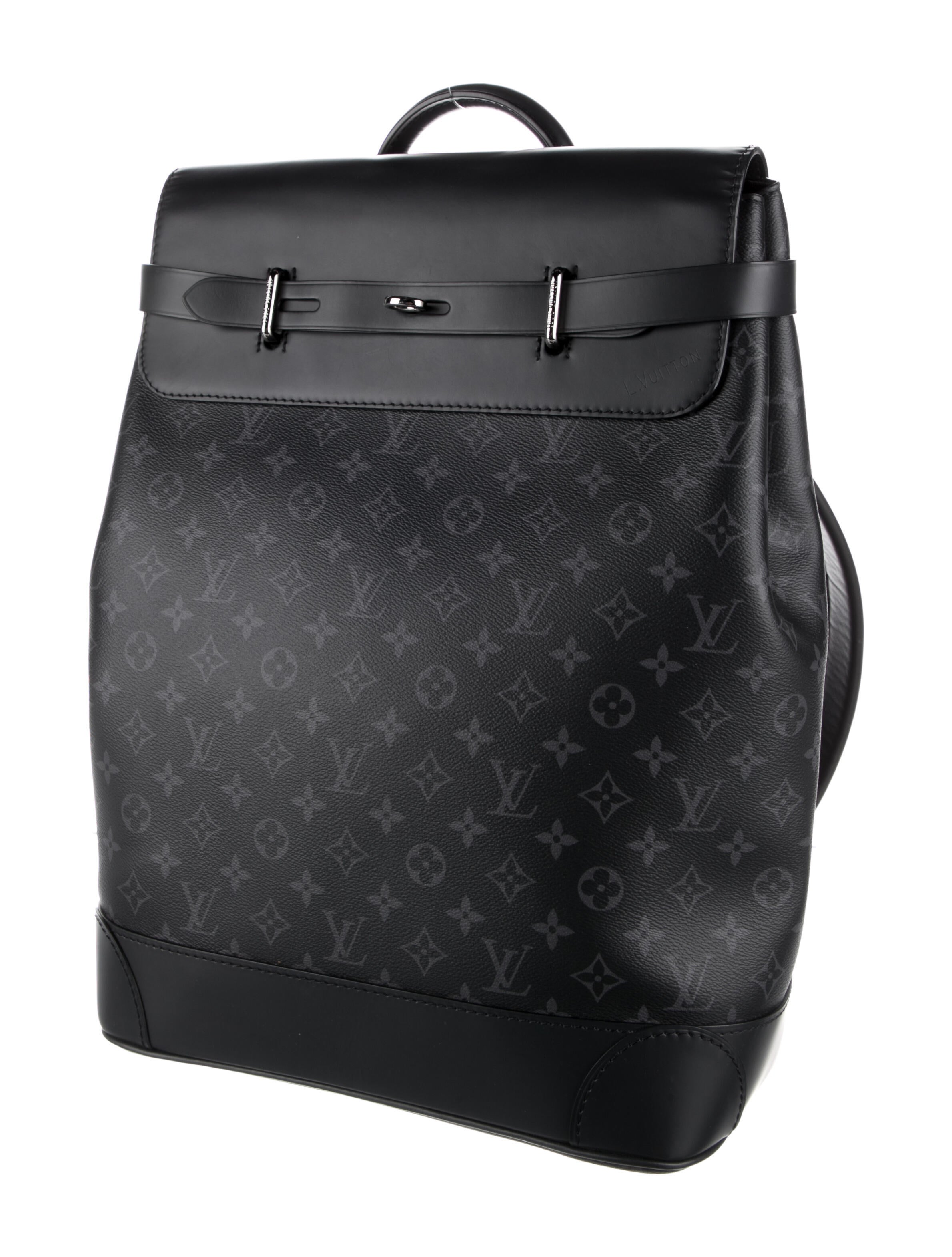 Louis Vuitton Monogram Eclipse Steamer Backpack Black Backpacks, Bags
