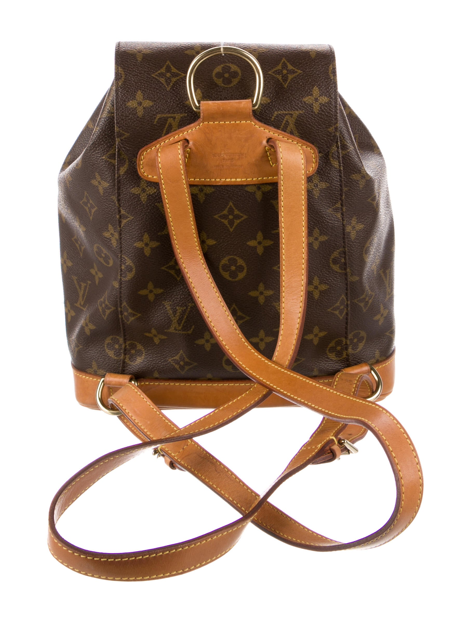 Louis Vuitton Vintage Monogram Montsouris MM Backpack Brown Backpacks