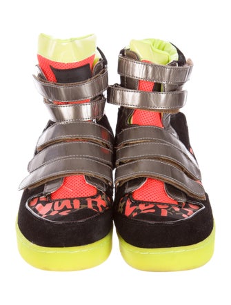 Louis Vuitton Graffiti High-Top Sneakers