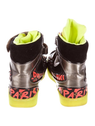 Louis Vuitton Graffiti High-Top Sneakers