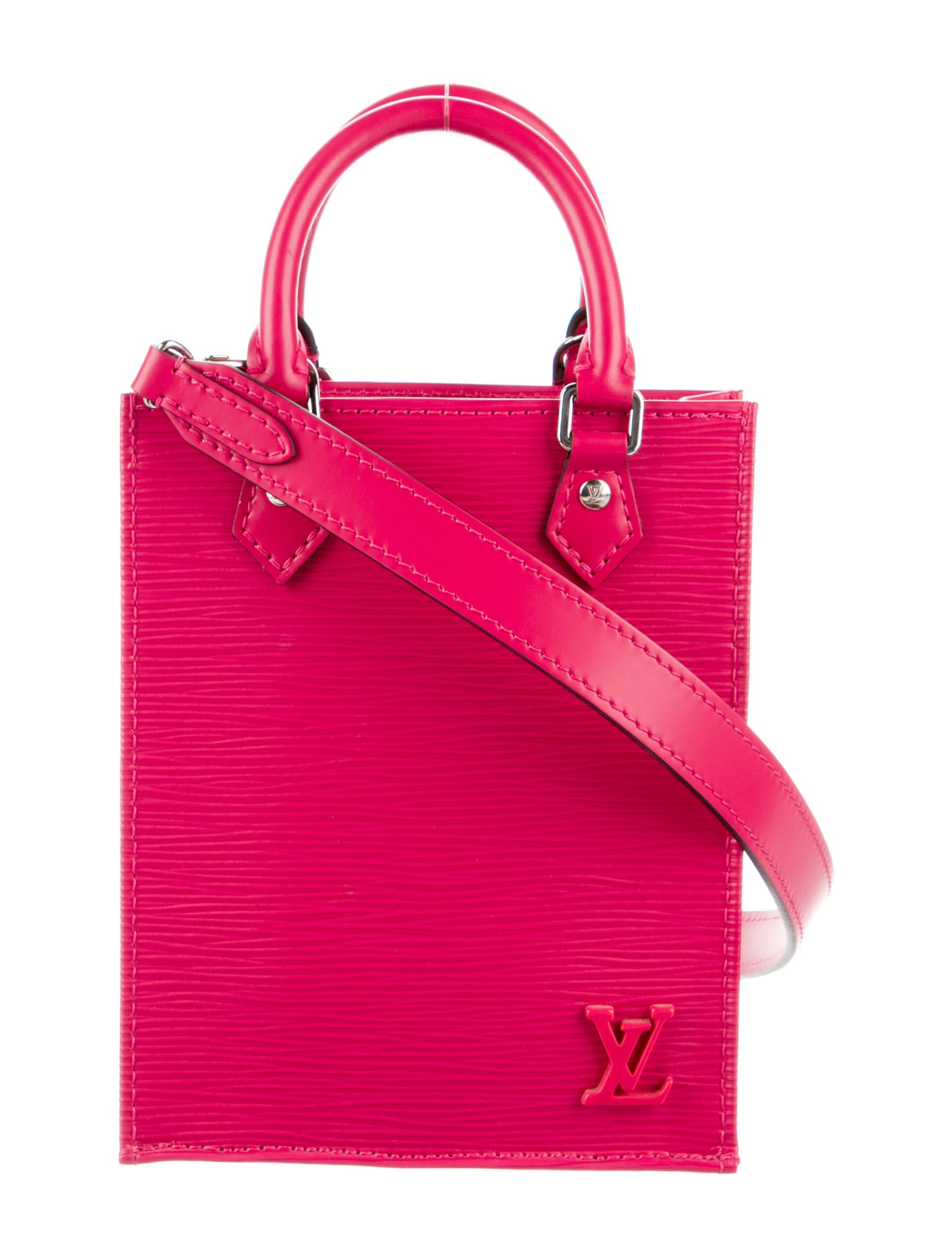 Louis Vuitton Epi Petit Sac Plat Pink Handle Bags, Handbags