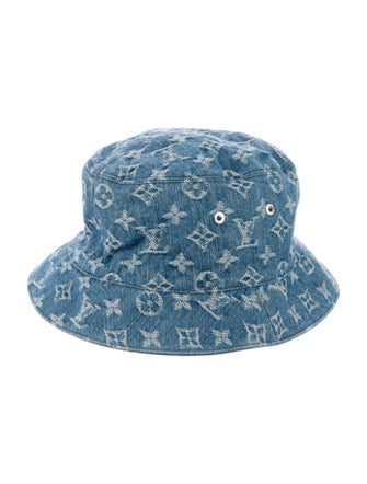 Louis Vuitton 2021 Denim Monogram Essential Reversible Bucket Hat