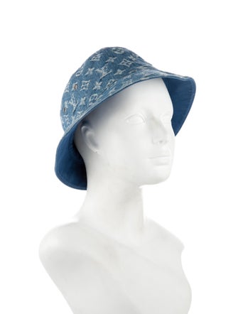 Louis Vuitton 2021 Denim Monogram Essential Reversible Bucket Hat