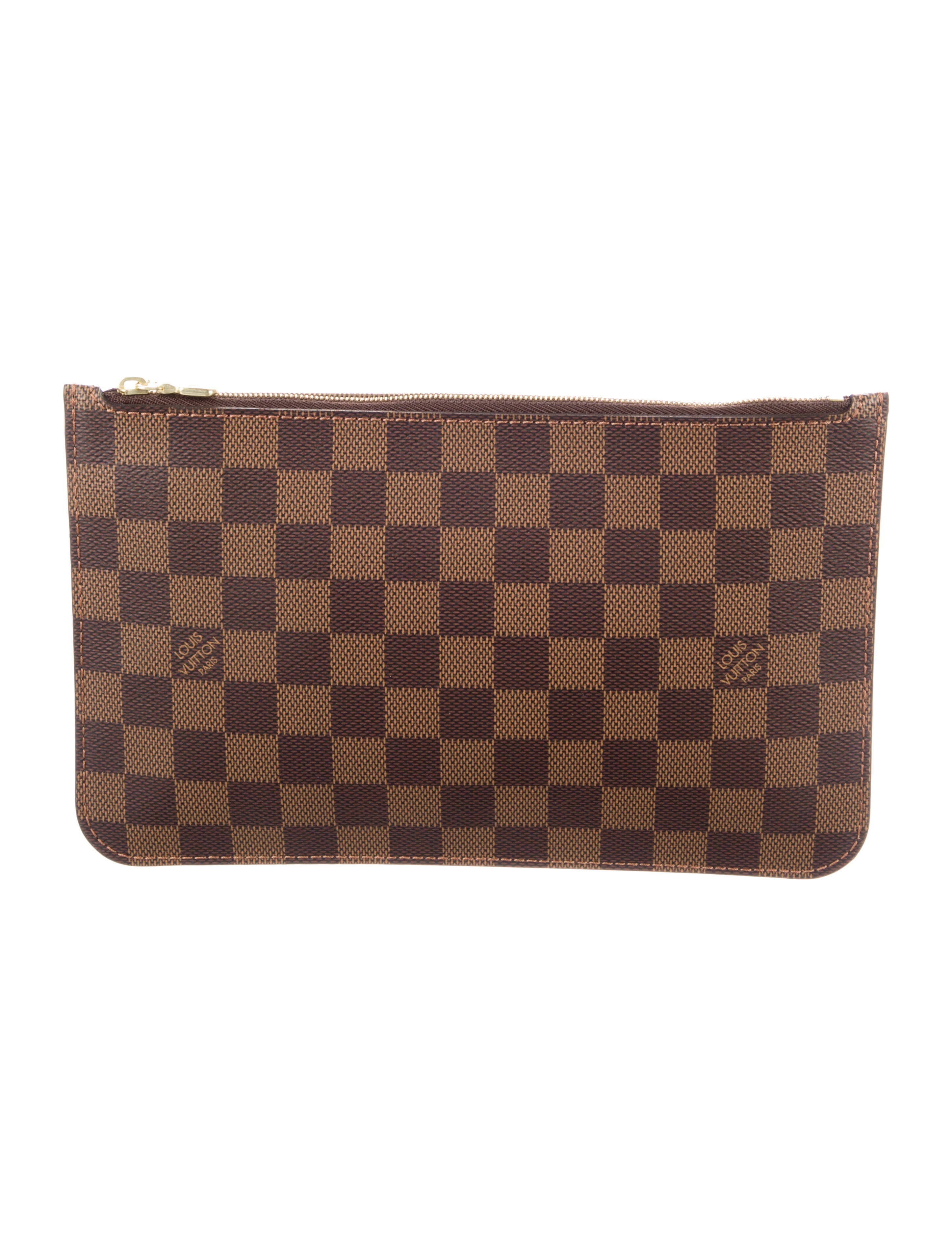 Louis Vuitton Damier Ebene Neverfull Pouch