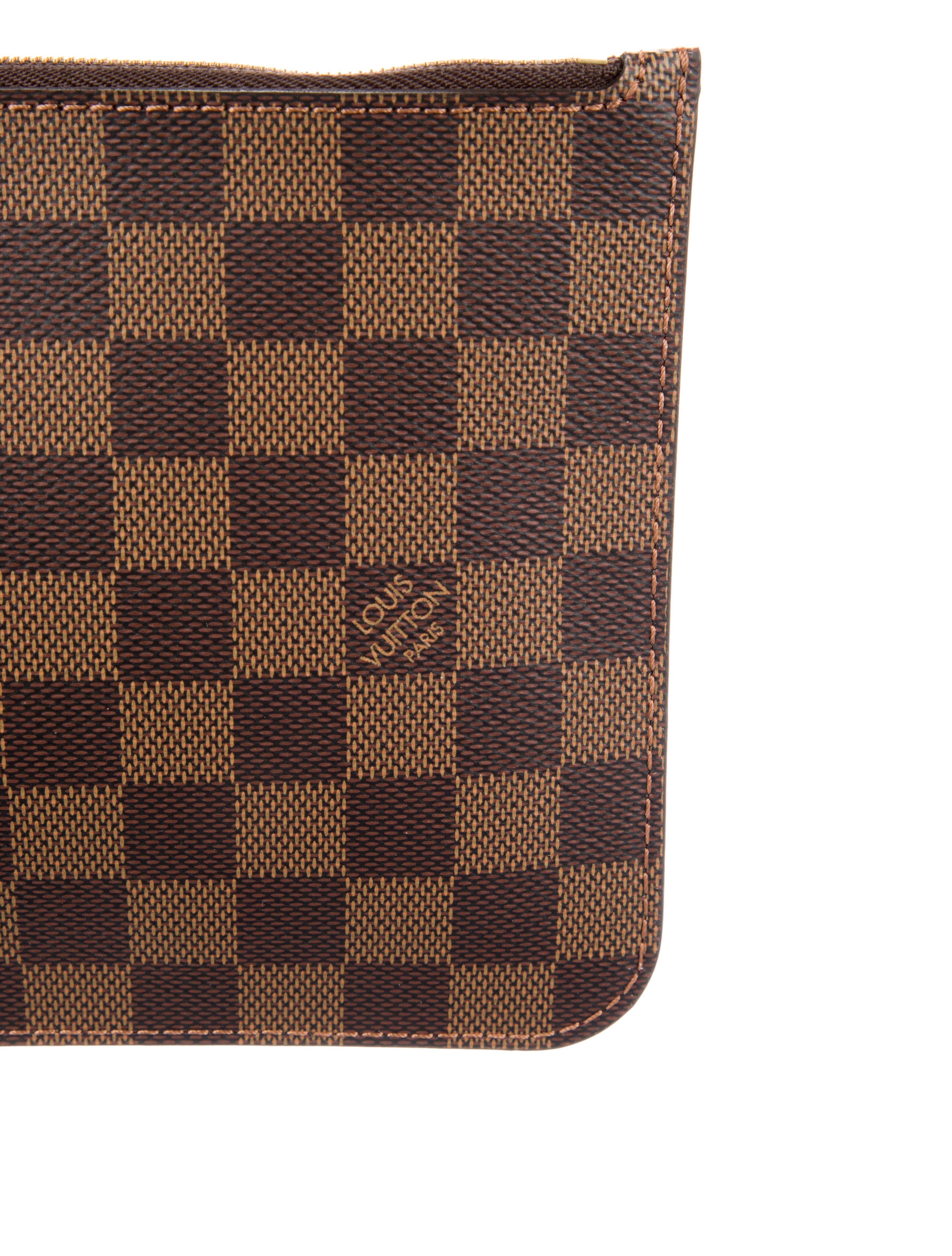 Louis Vuitton Damier Ebene Neverfull Pouch