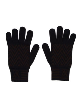 Louis Vuitton Wool Chevron Gloves