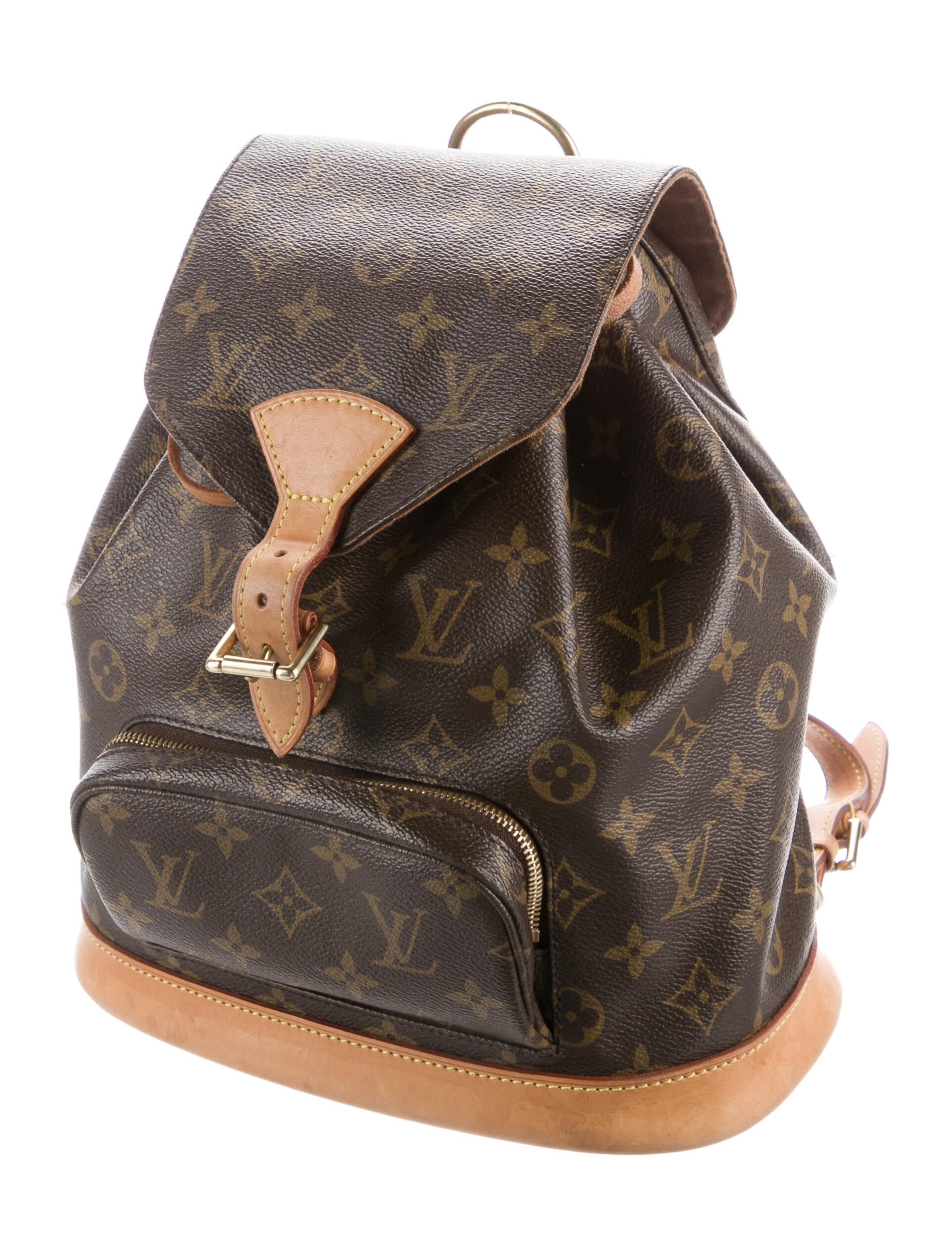 Louis Vuitton Vintage Monogram Montsouris MM Brown Backpacks