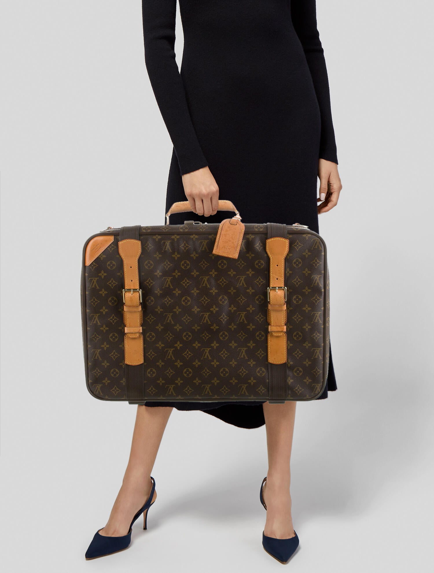 LOUIS VUITTON サテライト53 丸 トラベルバッグ モノグラム M23356