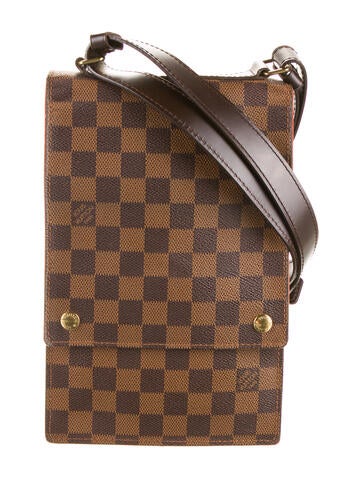 Louis Vuitton Crossbody Bags Vintage Damier Ebene Portobello Bag