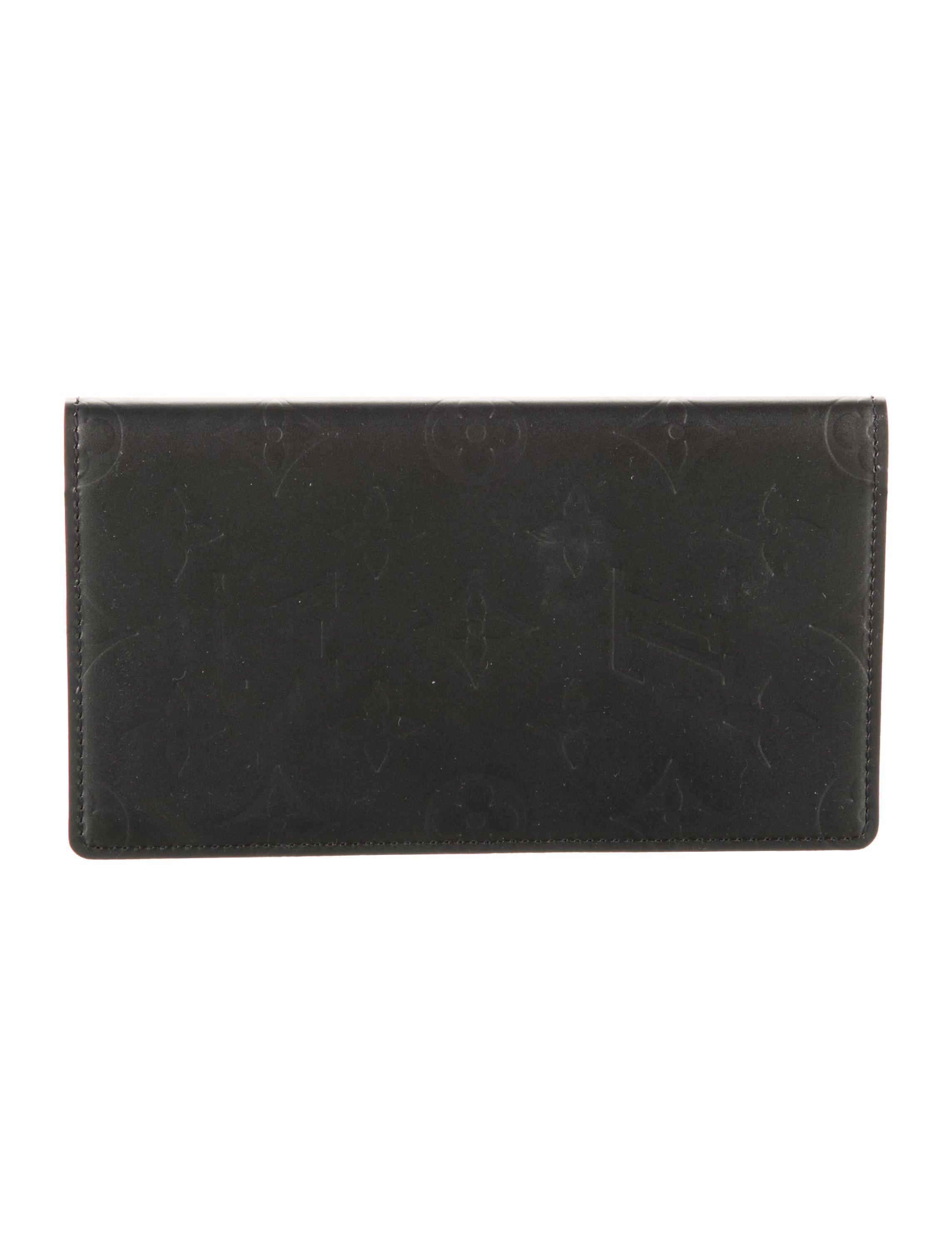 Louis Vuitton LV Monogram Leather Wallet Grey Wallets, Accessories
