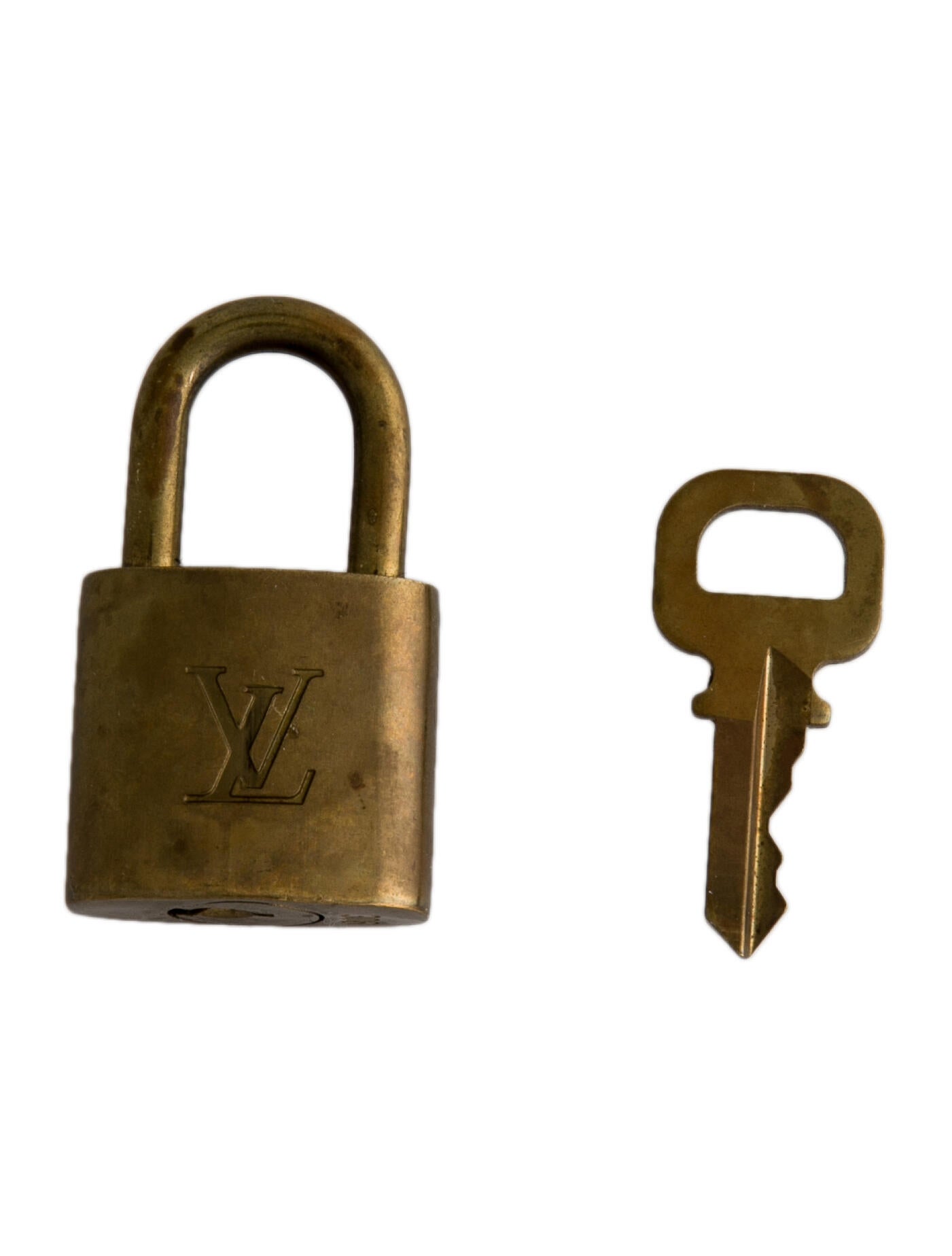 Louis Vuitton Brass Lock & Key Set Gold Bag Accessories, Accessories LOU631878 The RealReal
