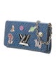 Louis Vuitton Epi Denim Twist Pins Chain Wallet