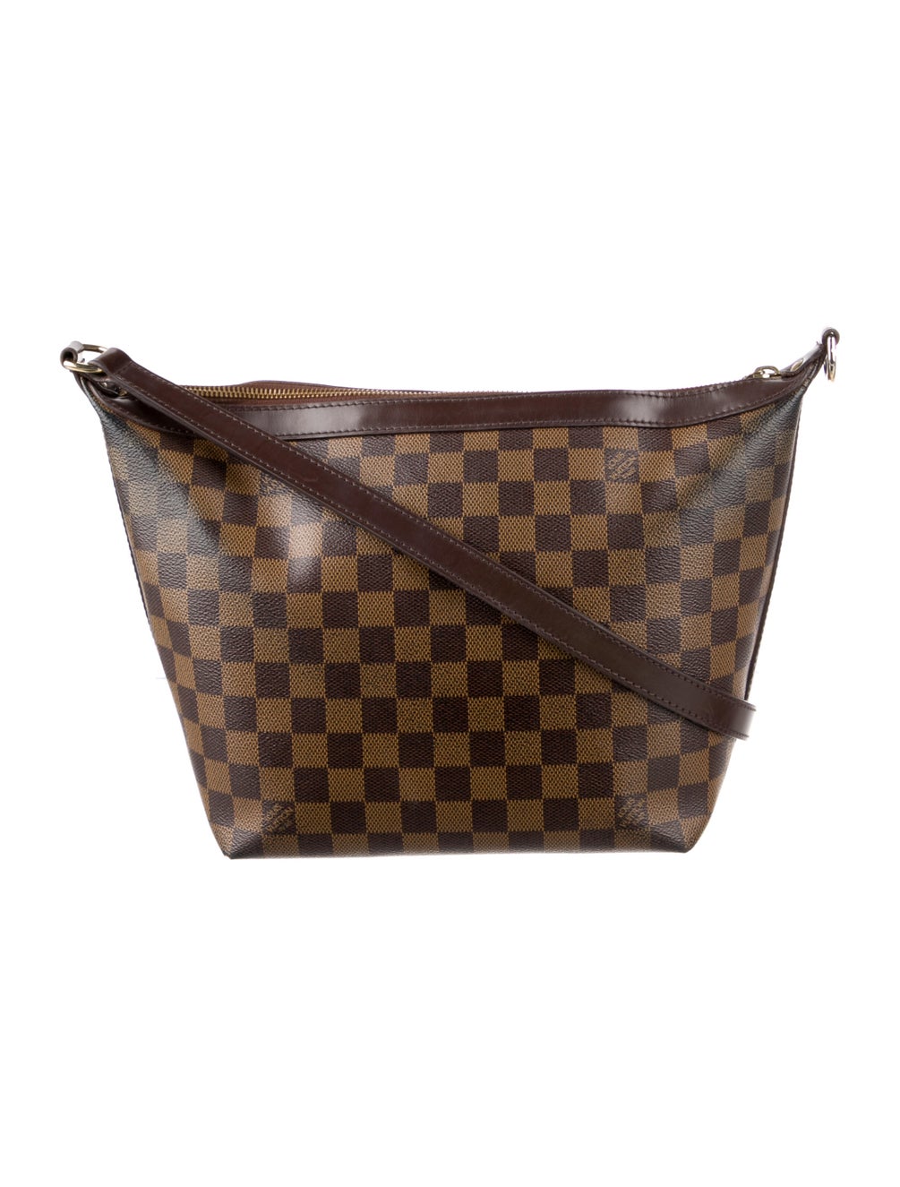 Louis Vuitton Damier Ebene Illovo MM Brown Shoulder Bags, Handbags