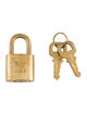 Louis Vuitton Brass Lock & Key Set