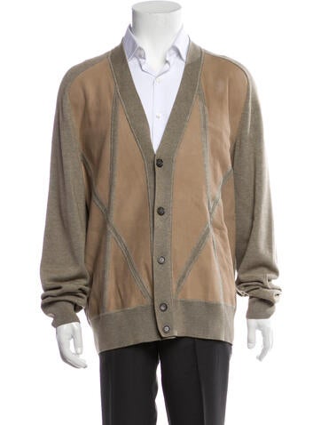 Louis Vuitton Sweaters 2016 Lamb Leather Cardigan XXL