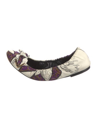 Louis Vuitton Canvas Printed Ballet Flats