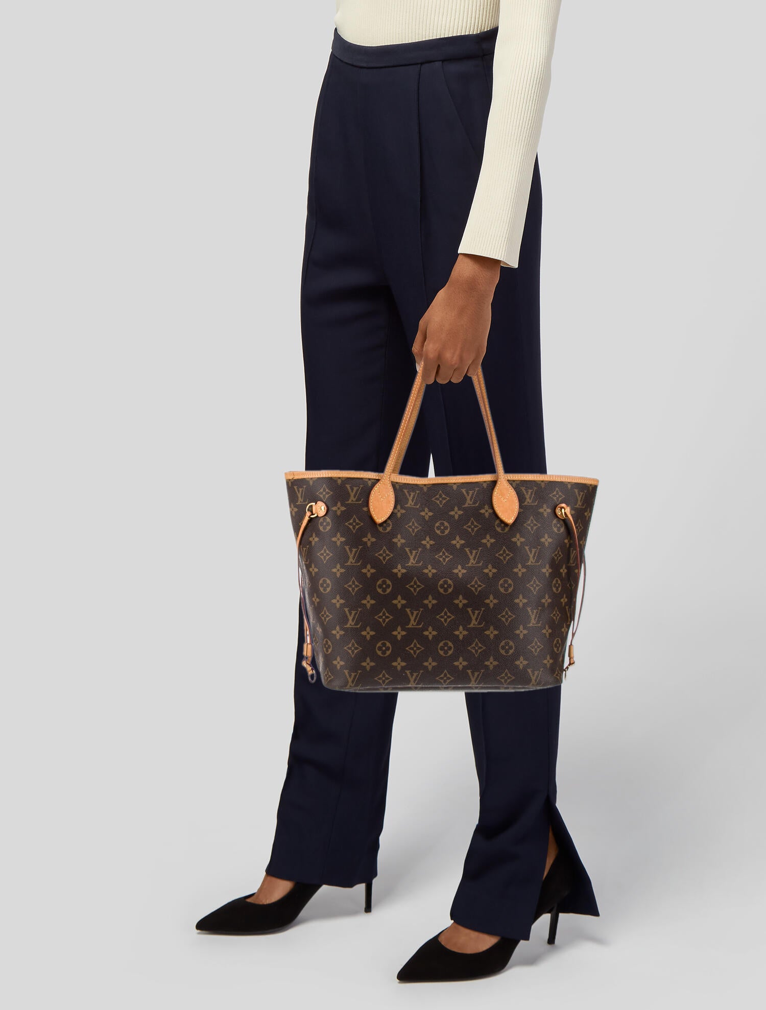 Louis Vuitton Monogram Neverfull MM - Brown Totes, Handbags - LOU829827 ...