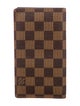 Louis Vuitton 2004 Damier Ebene Pattern Checkbook Holder