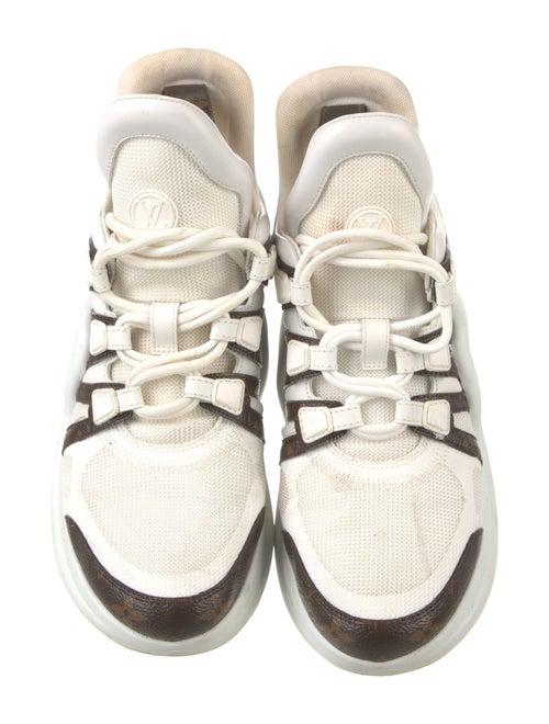 Louis Vuitton Leather Printed Chunky Sneakers