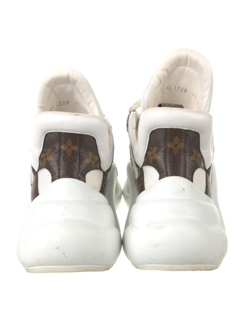 Louis Vuitton Leather Printed Chunky Sneakers