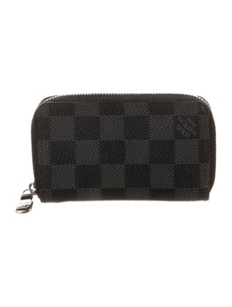 Louis Vuitton 2020 Damier Graphite Pattern Zippy Coin Purse