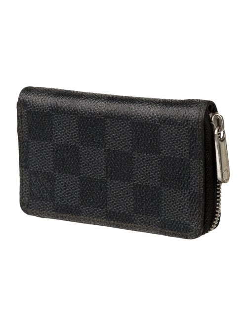 Louis Vuitton 2016 Damier Graphite Pattern Zippy Compact Wallet