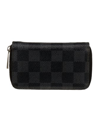 Louis Vuitton 2016 Damier Graphite Pattern Zippy Compact Wallet