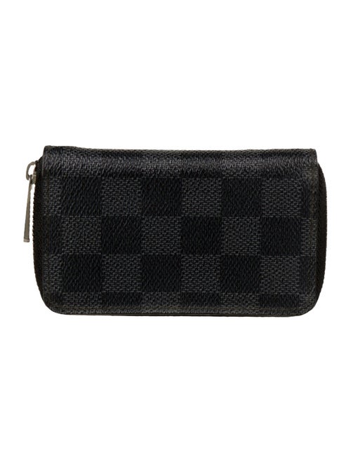 Louis Vuitton 2016 Damier Graphite Pattern Zippy Compact Wallet