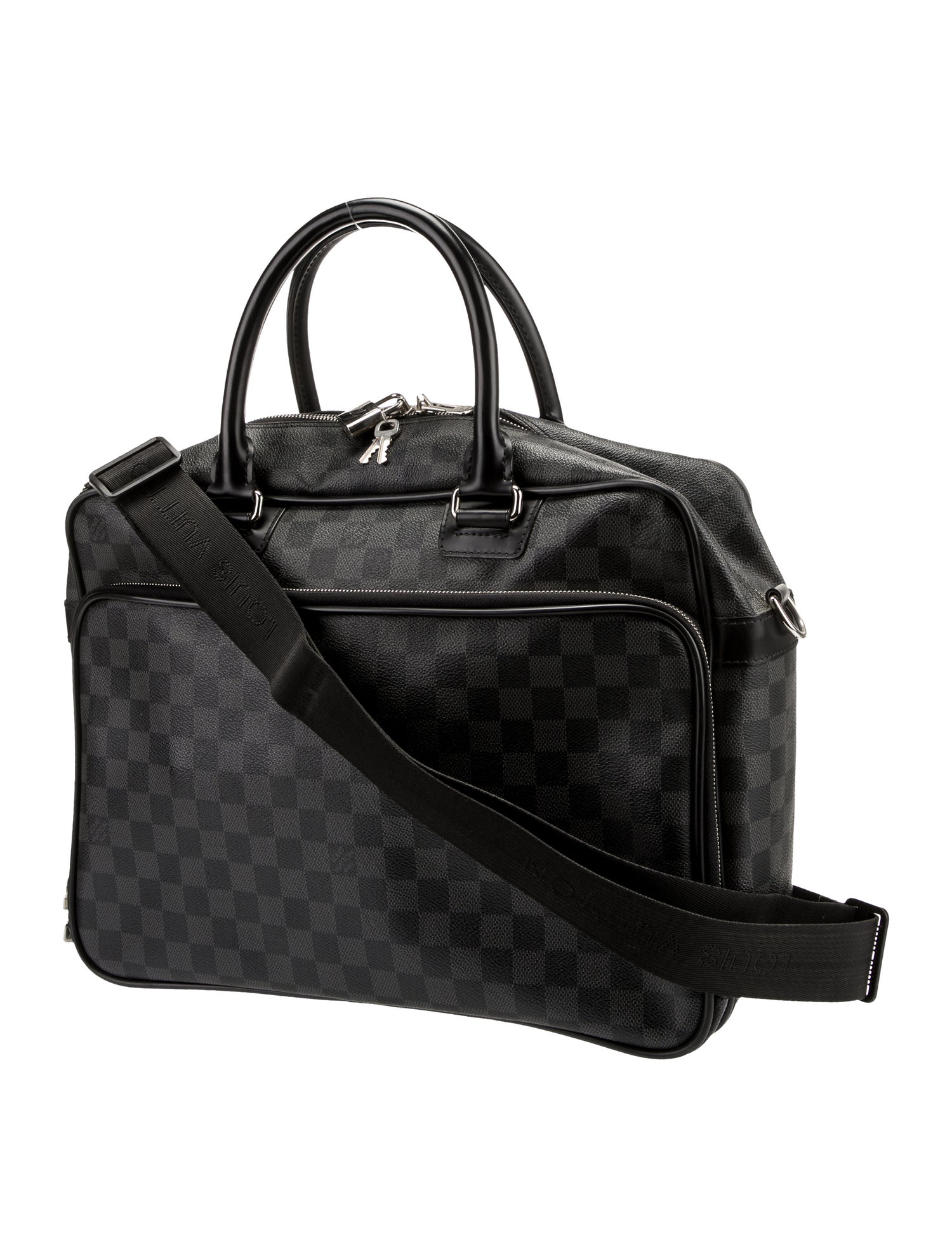 Louis Vuitton Damier Graphite Icare Laptop Bag Black Luggage and