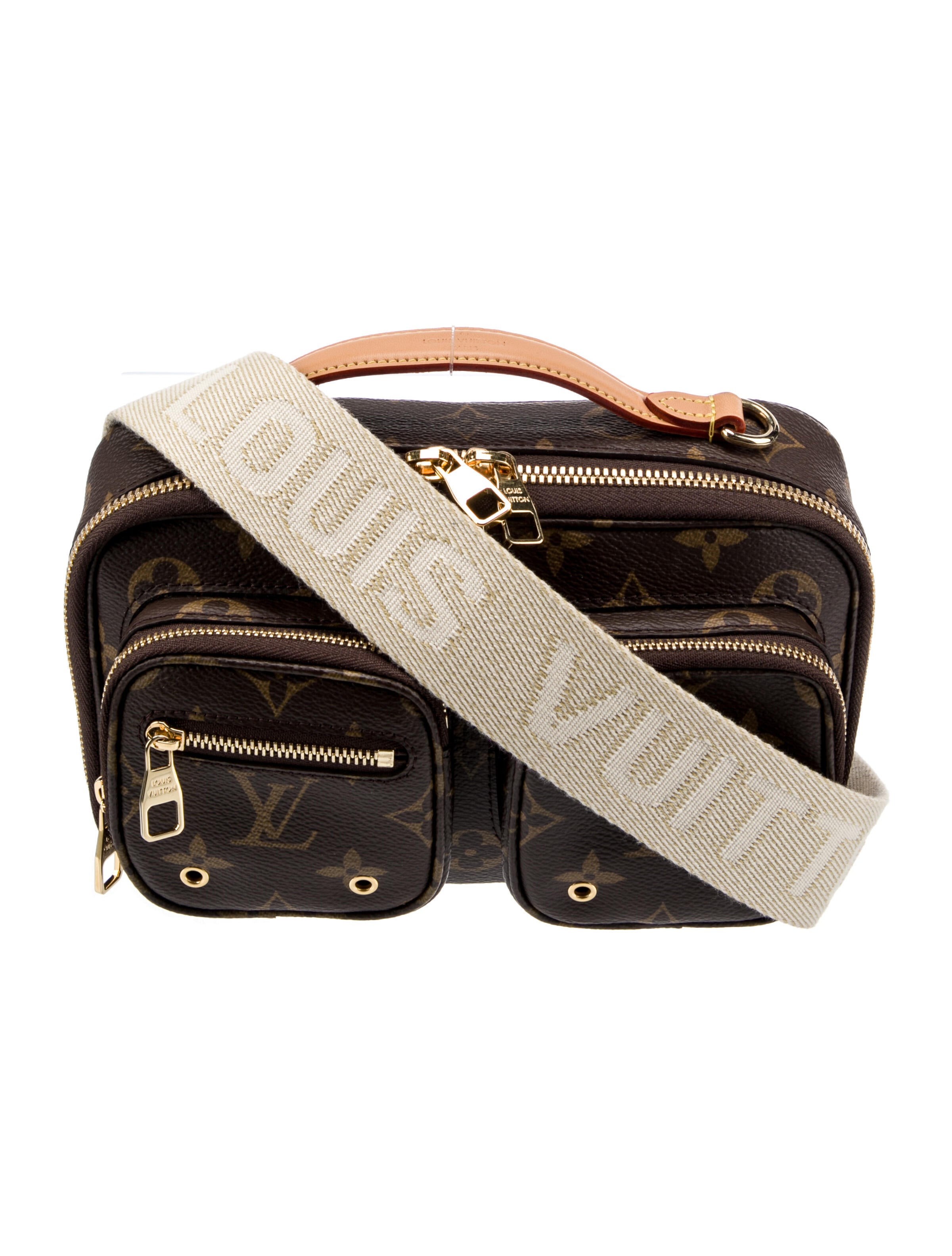 Louis Vuitton Monogram Utility Handle Bag Brown Crossbody Bags