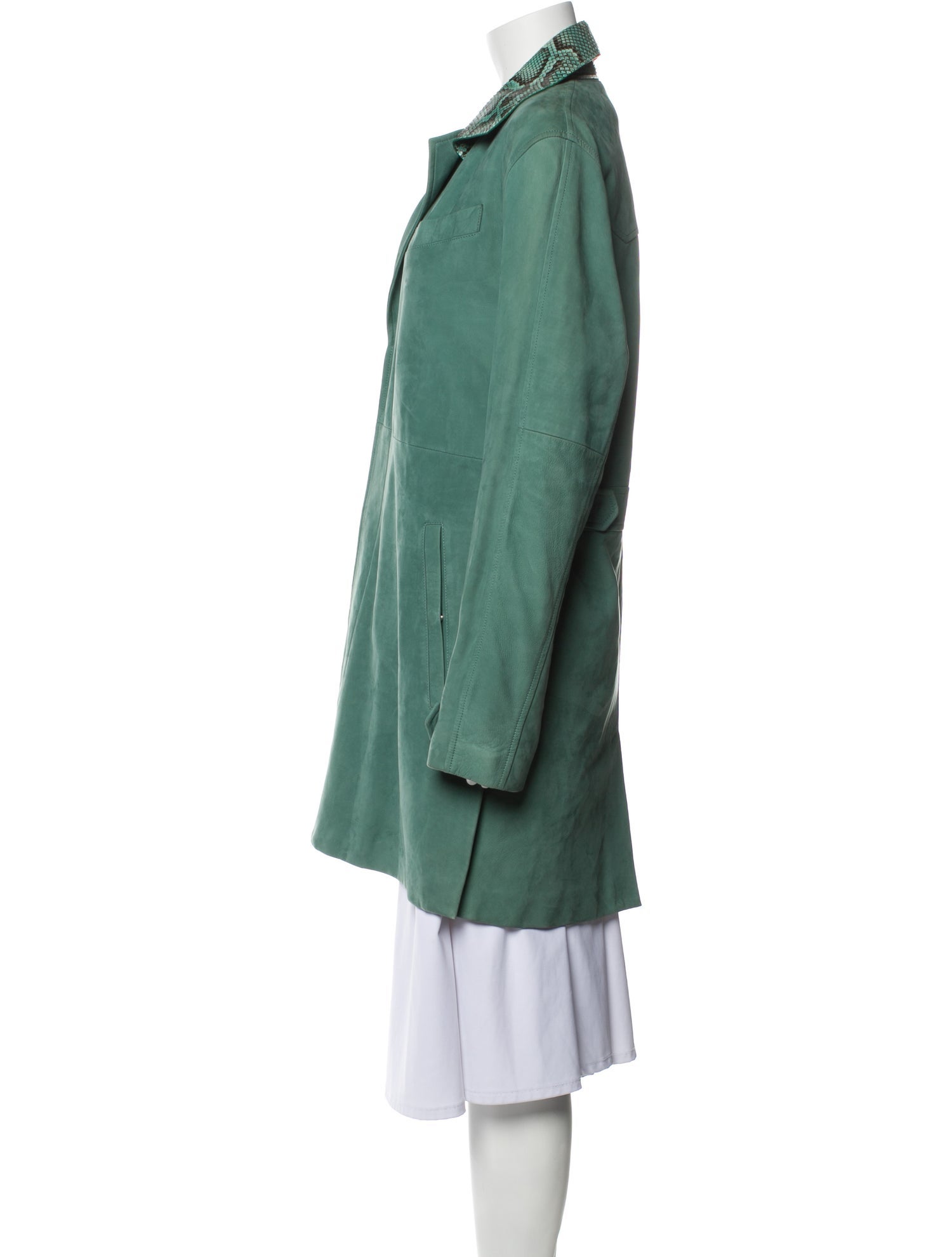 DIOR MEN 2020 Calf Leather Overcoat w/ Tags