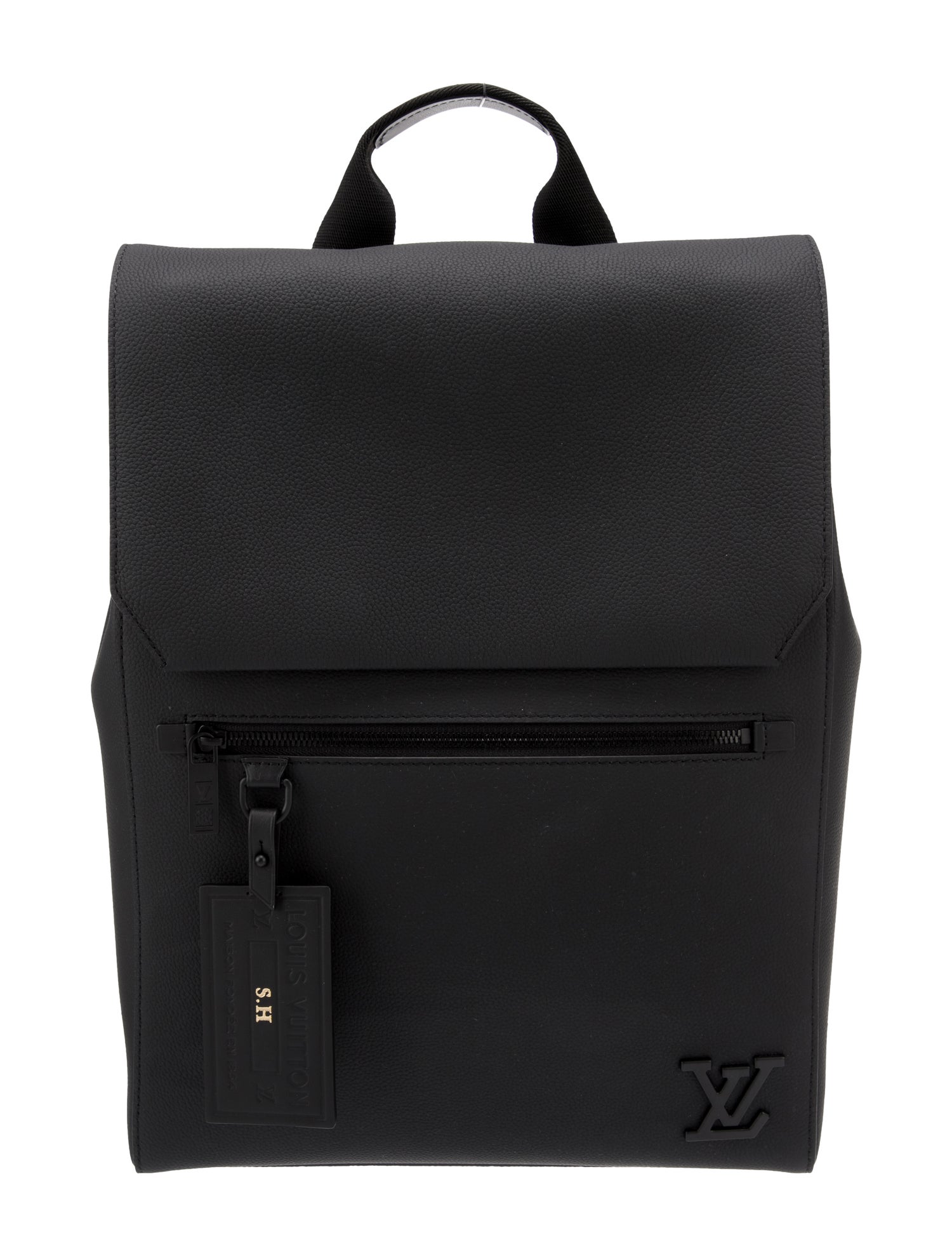 Louis Vuitton Aerogram Flap Backpack Black Backpacks, Bags