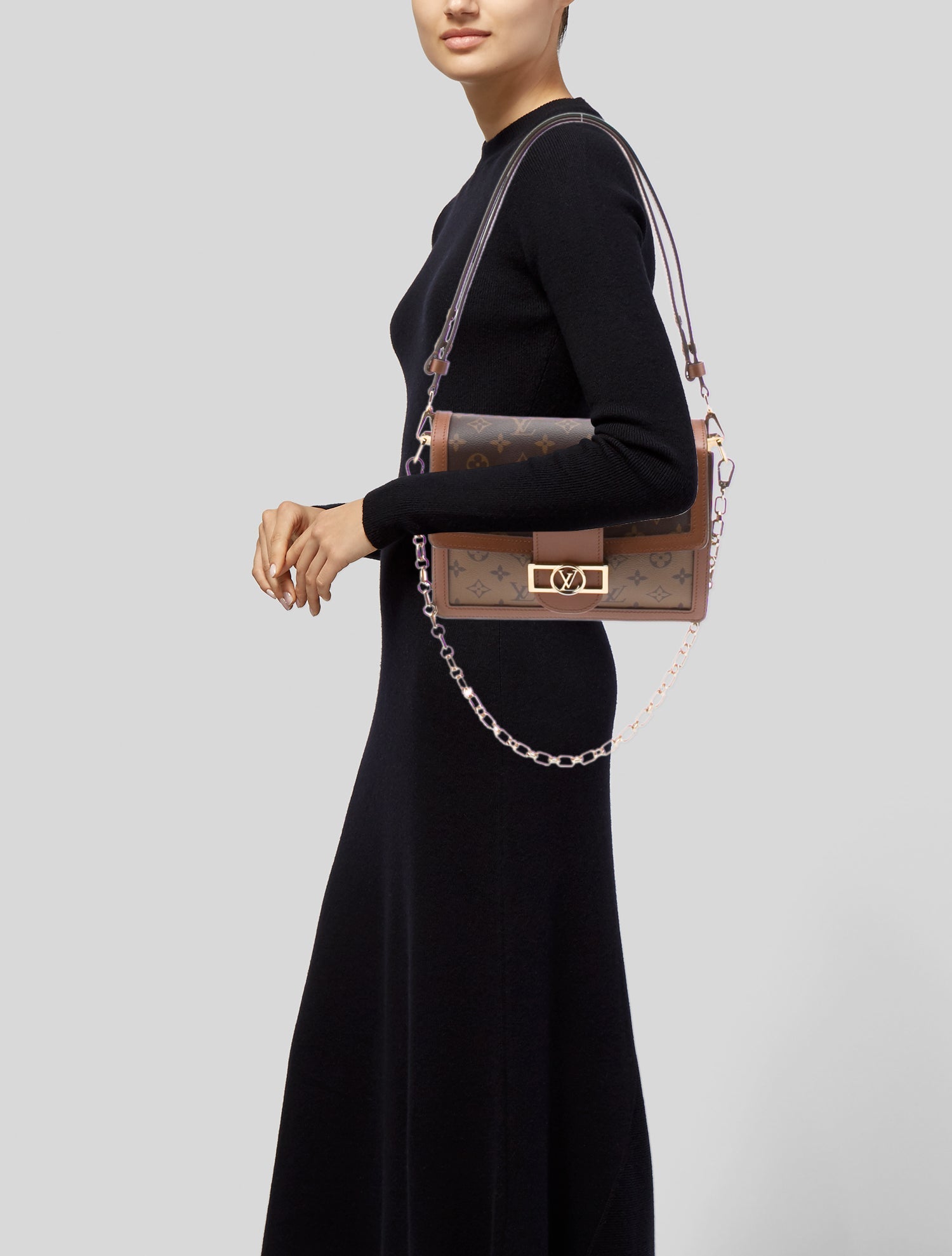 Louis Vuitton Monogram Reverse Dauphine MM