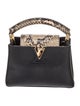 Louis Vuitton Python-Trimmed Taurillon Capucines Mini w/Strap