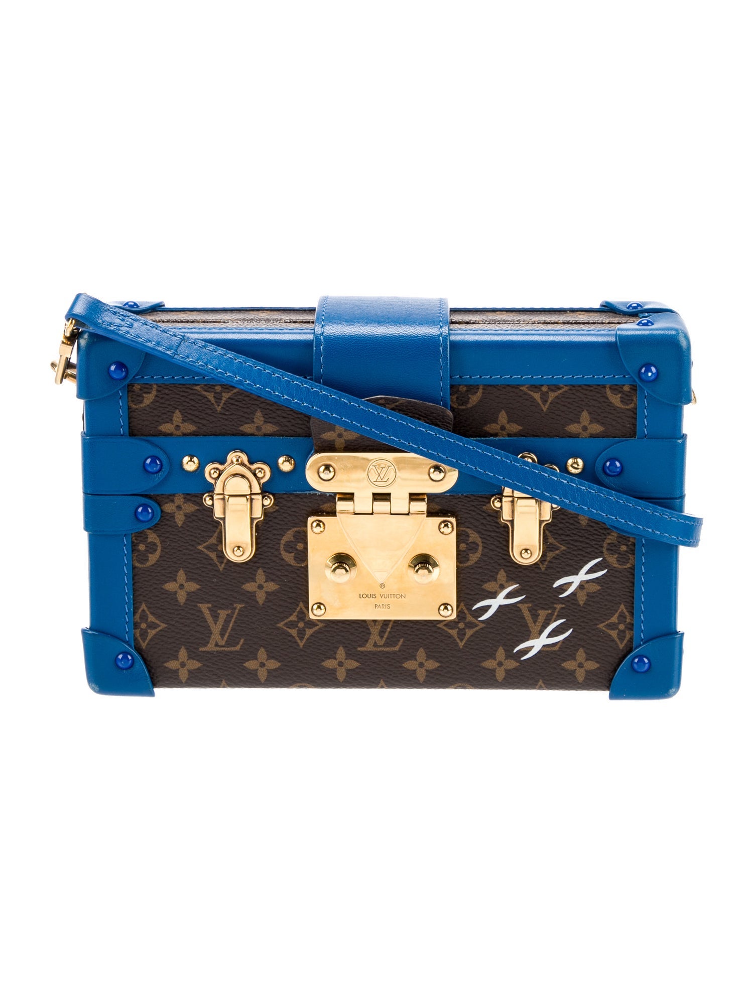 Louis Vuitton Monogram Column Petite Malle Crossbody Bags, Handbags