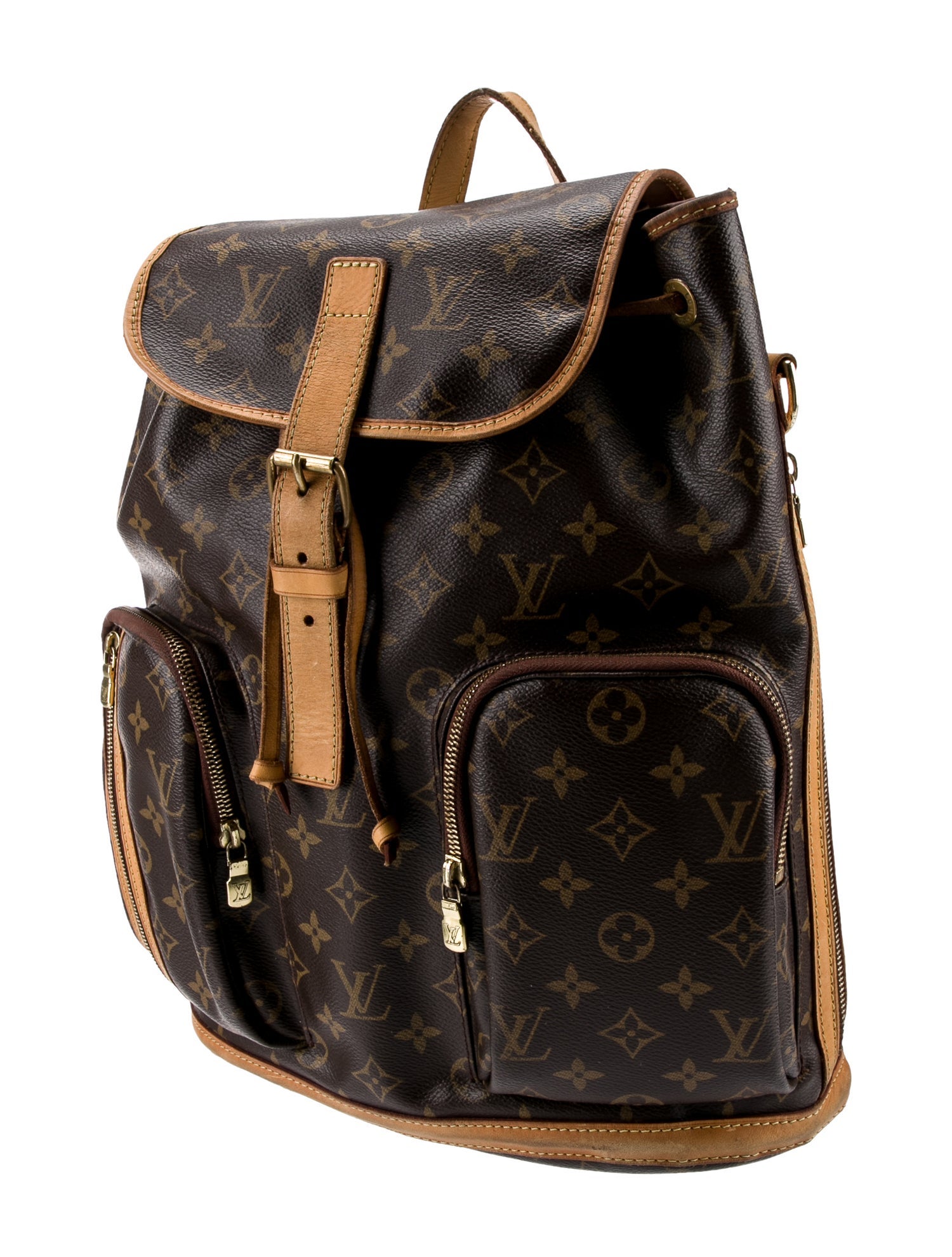 Louis Vuitton 2015 Monogram Bosphore Backpack Brown Backpacks