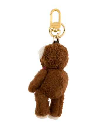 Louis Vuitton Shearling LV Teddy Bear Bag Charm